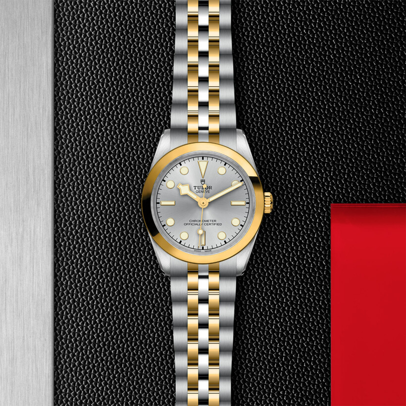 TUDOR Black Bay 31 S&G watch,31 mm steel case, steel and yellow gold bracelet