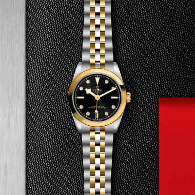 TUDOR Black Bay 31 S&G watch, 31 mm steel case, Steel and yellow gold bracelet