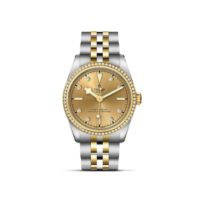 TUDOR Black Bay 31 S&G watch, 31 mm steel case, Steel and yellow gold bracelet