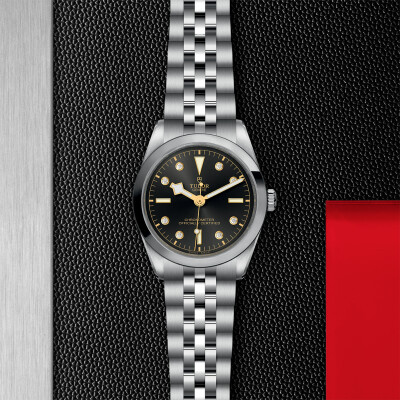 TUDOR Black Bay 36 watch, 36mm steel case, Steel bracelet