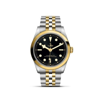 TUDOR Black Bay 36 S&G watch,36 mm steel case, steel and yellow gold bracelet