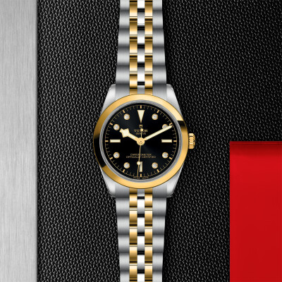 TUDOR Black Bay 36 S&G watch, 36 mm steel case, Steel and yellow gold bracelet