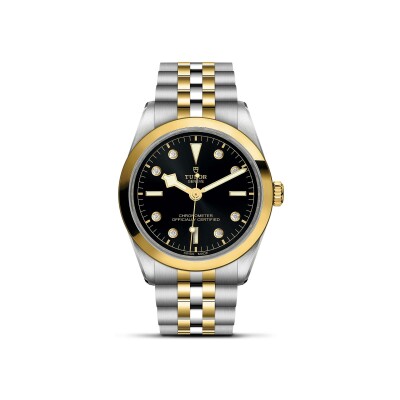 TUDOR Black Bay 36 S&G watch, 36 mm steel case, Steel and yellow gold bracelet