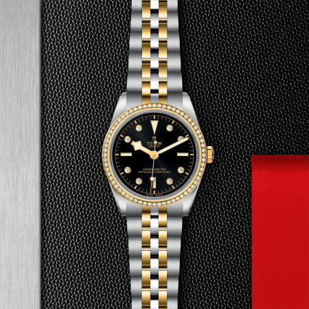 TUDOR Black Bay 36 S&G watch, 36 mm steel case, Steel and yellow gold bracelet