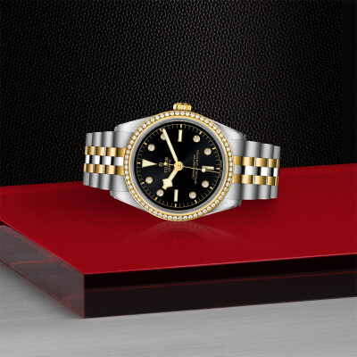 TUDOR Black Bay 36 S&G watch, 36 mm steel case, Steel and yellow gold bracelet