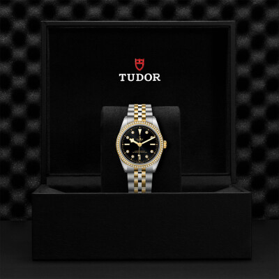 TUDOR Black Bay 36 S&G watch, 36 mm steel case, Steel and yellow gold bracelet