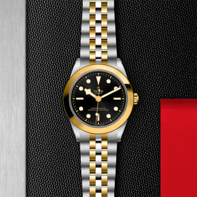 TUDOR Black Bay 39 S&G watch,39 mm steel case, steel and yellow gold bracelet