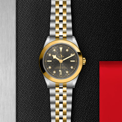 Montre TUDOR Black Bay 39 S&G boîtier en acier 39 mm, bracelet en acier et or jaune