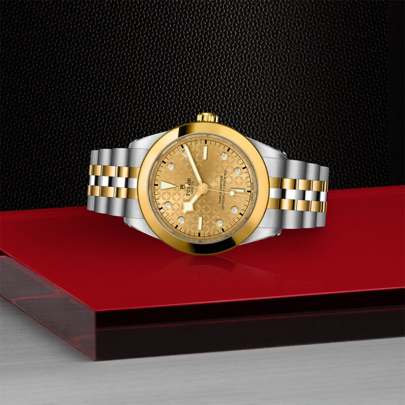 TUDOR Black Bay 39 S&G watch,39 mm steel case, steel and yellow gold bracelet