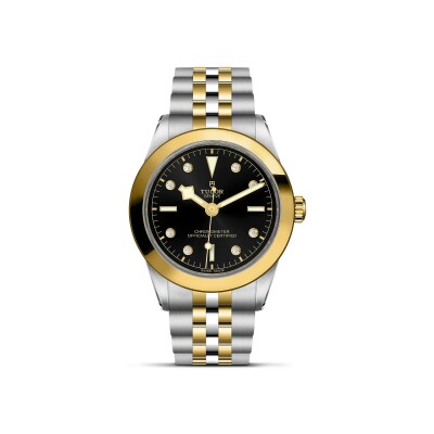 Montre TUDOR Black Bay 39 S&G boîtier en acier 39 mm, bracelet en acier et or jaune