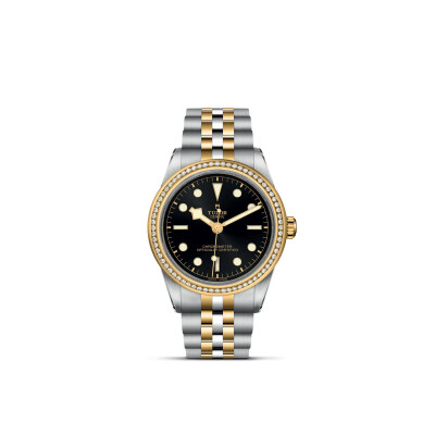 Montre TUDOR Black Bay 39 S&G boîtier en acier 39 mm, bracelet en acier et or jaune