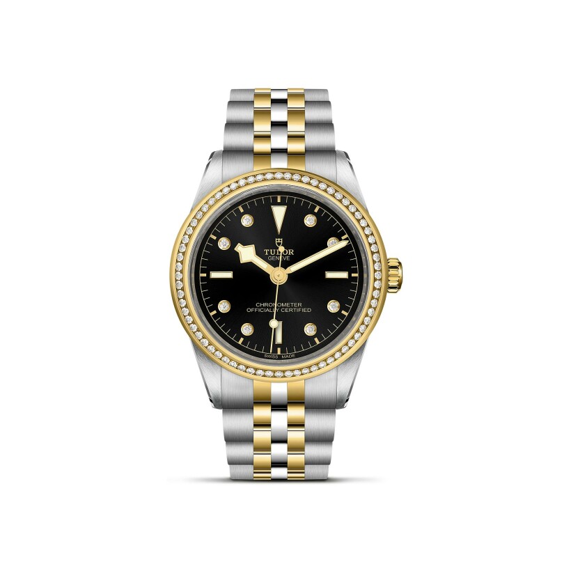 TUDOR Black Bay 39 S&G watch, 39 mm steel case, Steel and yellow gold bracelet