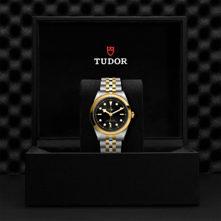 TUDOR Black Bay 41 S&G watch,41 mm steel case, steel and yellow gold bracelet