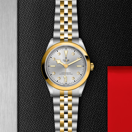 TUDOR Black Bay 41 S&G watch, 41 mm steel case, Steel and yellow gold bracelet