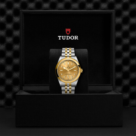 TUDOR Black Bay 41 S&G watch, 41 mm steel case, Steel and yellow gold bracelet