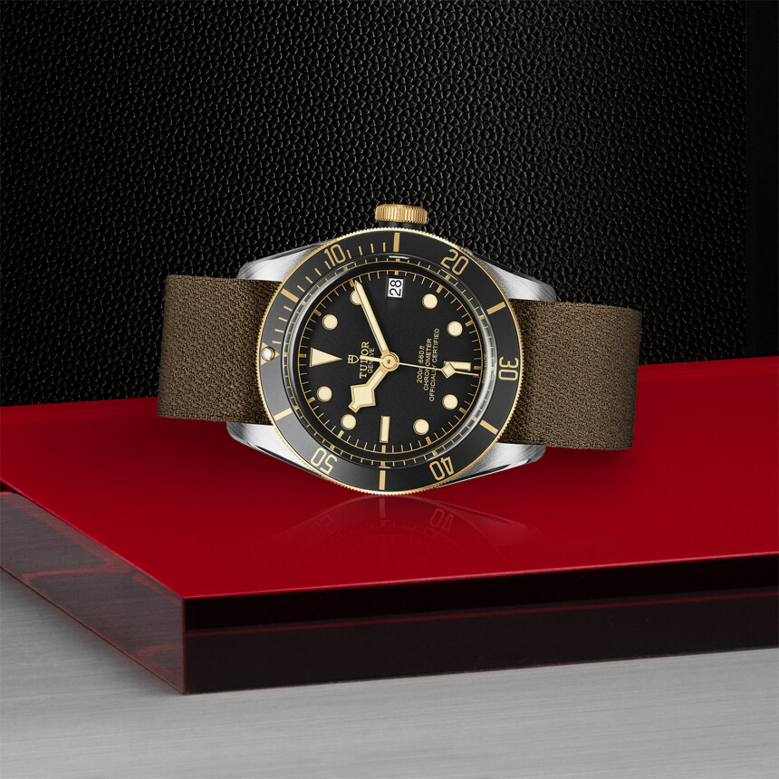 TUDOR Black Bay S&G watch, 41 mm steel case, fabric strap
