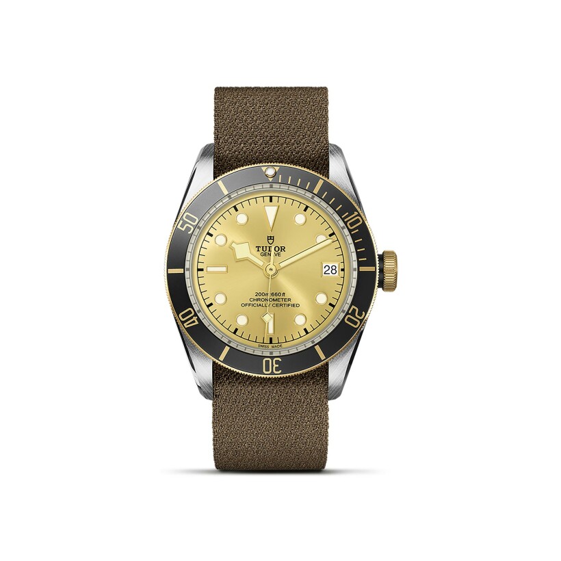 TUDOR Black Bay S&G watch, 41 mm steel case, fabric strap