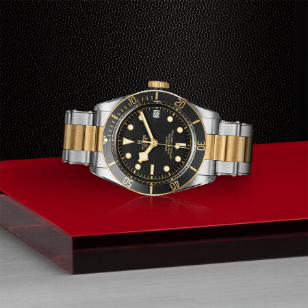 Montre TUDOR Black Bay S&G boîtier en acier 41 mm, bracelet en acier et or jaune