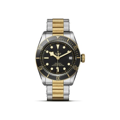 TUDOR Black Bay S&G watch, 41 mm steel case, steel and gold bracelet