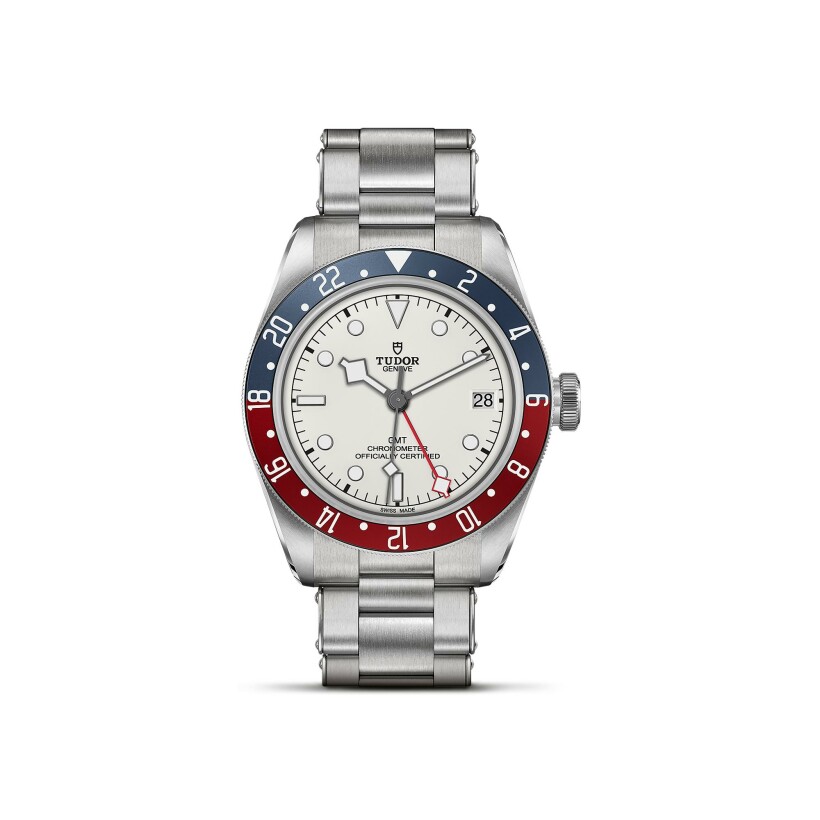 TUDOR Black Bay GMT watch, 41mm steel case, Steel bracelet