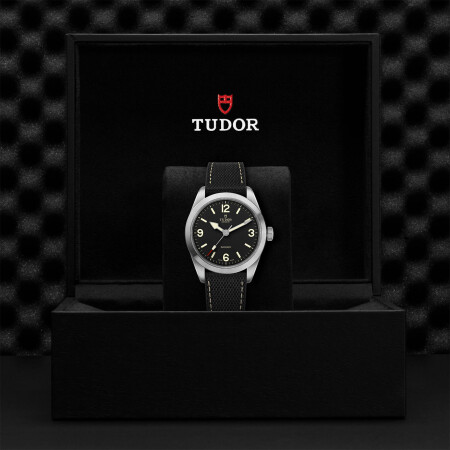 TUDOR Ranger watch, 39 mm steel case, Black dial