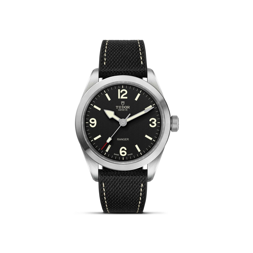 Montre TUDOR Ranger, boîtier en acier 39 mm, cadran noir