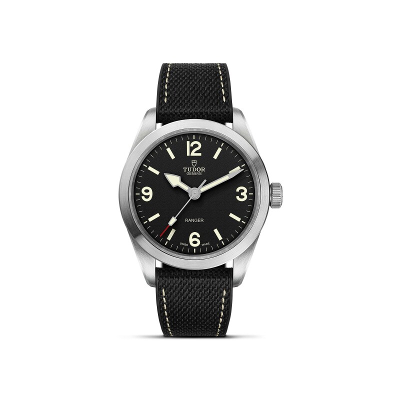 TUDOR Ranger watch, 39 mm steel case, Black dial