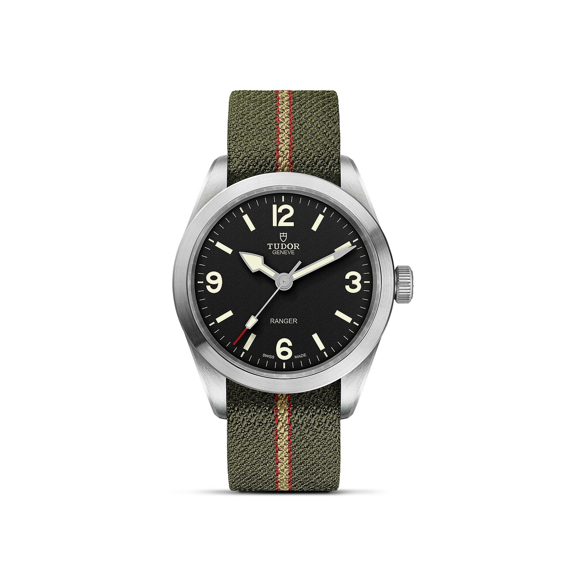 Purchase TUDOR Ranger watch 39 mm steel case Black dial