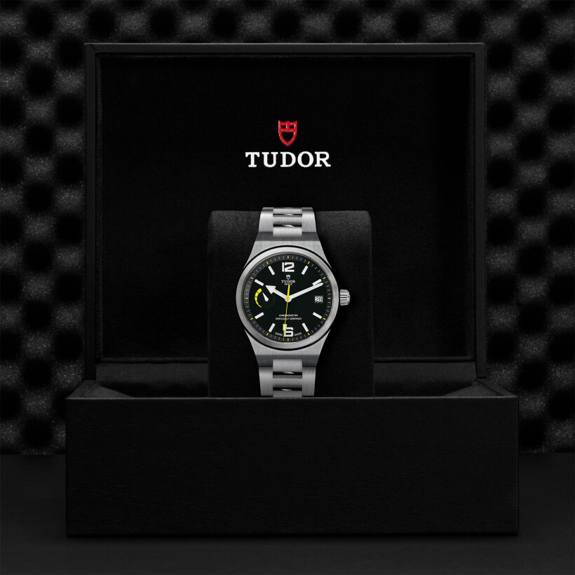 TUDOR North Flag watch, 40 mm steel case, steel bracelet