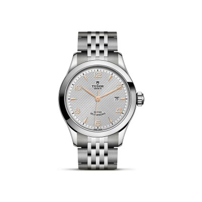 TUDOR 1926 watch, 28 mm steel case, silver dial