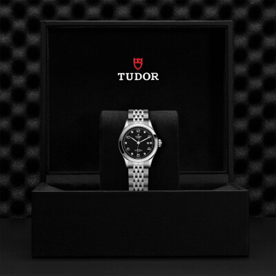 TUDOR 1926 watch, 28 mm steel case, diamond-set dial