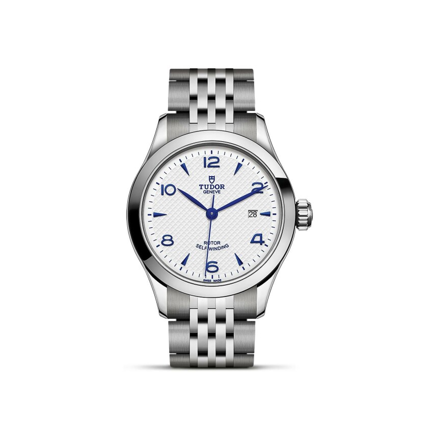 TUDOR 1926 watch, 28 mm steel case, opaline and blue dial