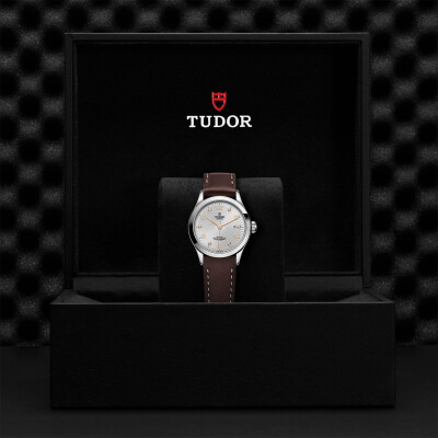 TUDOR 1926 watch, 28 mm steel case, diamond-set dial