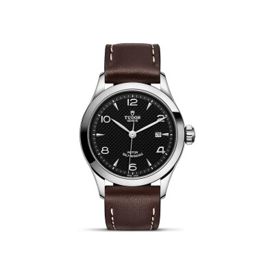 TUDOR 1926 watch, 28 mm steel case, dark-coloured dial