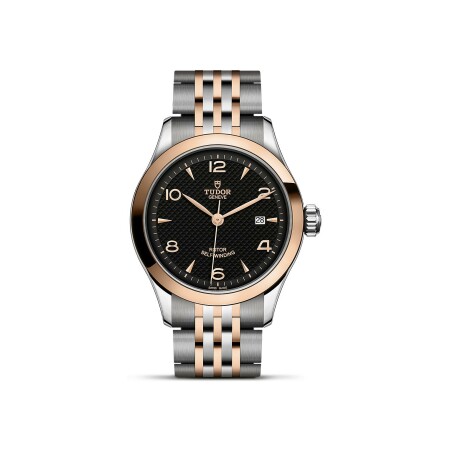 TUDOR 1926 watch, 28 mm steel case, pink gold bezel