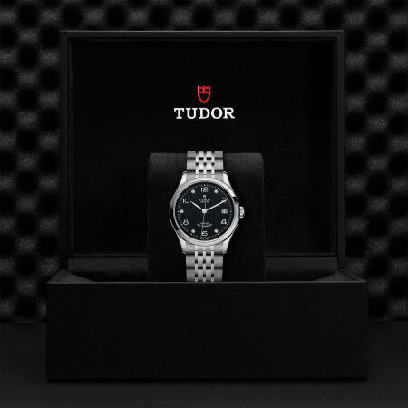 TUDOR 1926 watch, 36 mm steel case, diamond-set dial