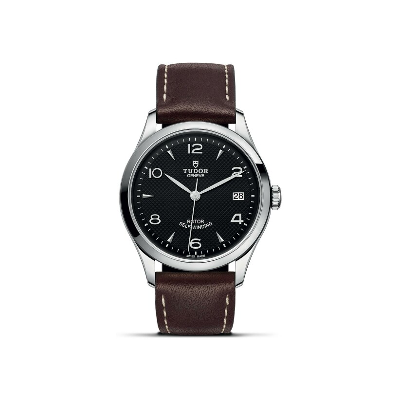 TUDOR 1926 watch, 36 mm steel case, dark-coloured dial