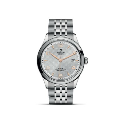 TUDOR 1926 watch, 39 mm steel case, silver dial