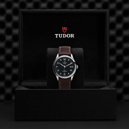 TUDOR 1926 watch, 39 mm steel case, diamond-set dial