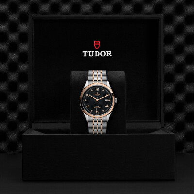 TUDOR 1926 watch, 39 mm steel case, diamond-set dial