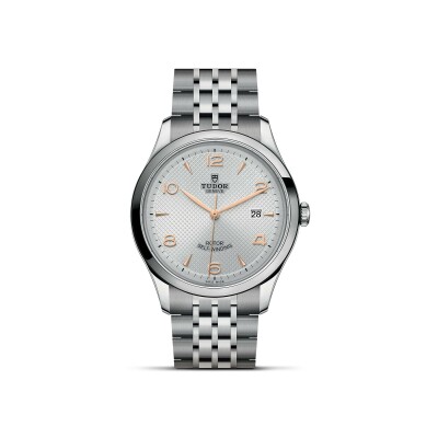 TUDOR 1926 watch, 41 mm steel case, silver dial