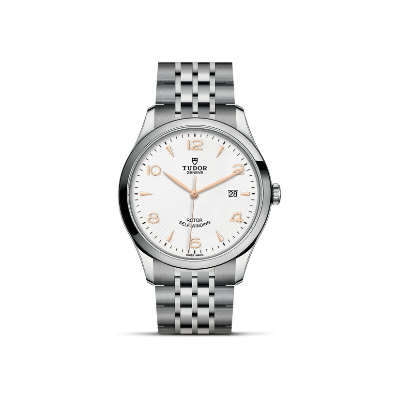 Montre TUDOR 1926 boîtier en acier 41 mm, cadran blanc