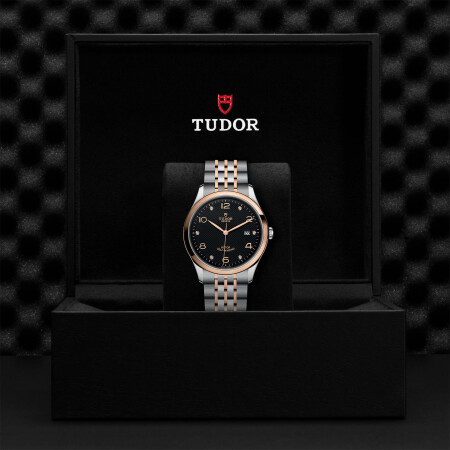 TUDOR 1926 watch, 41 mm steel case, diamond-set dial