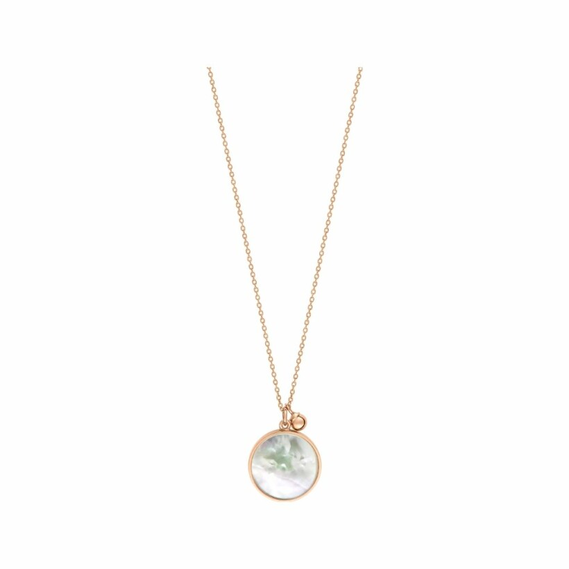 GINETTE NY MARIA necklace, rose gold and mother-of-pearl