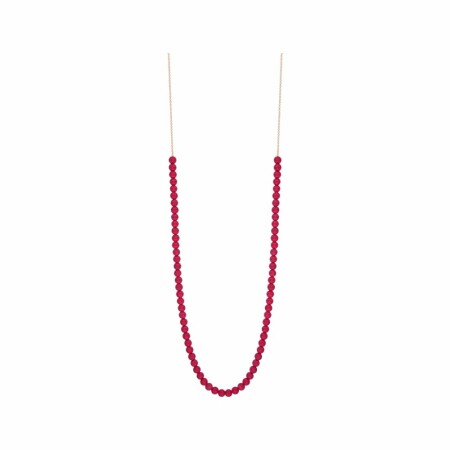 Collier GINETTE NY MARIA en or rose et corail