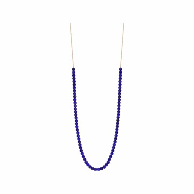 Collier Ginette NY MARIA MINI en or rose et lapis lazulis