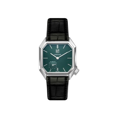 Montre March LA.B Mansart Automatique Petite Seconde - Grall - Alligator Noir