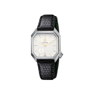 Montre March LA.B Mansart Automatique Petite Seconde - Shelter - Lézard Noir