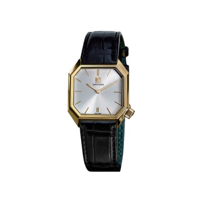 Montre MARCH LA.B MANSART Electrique - Continental - Alligator Noir