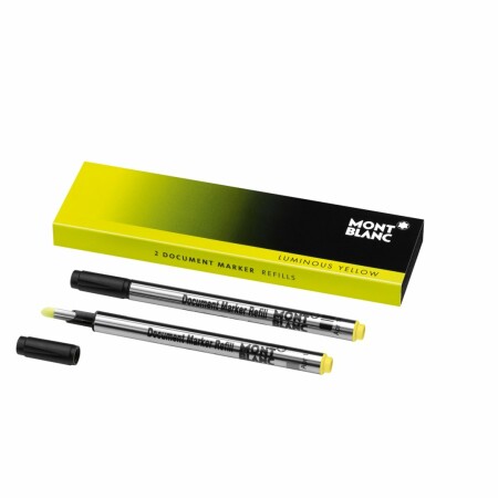 Recharges Montblanc pour surligneur Jaune Lumineux X2